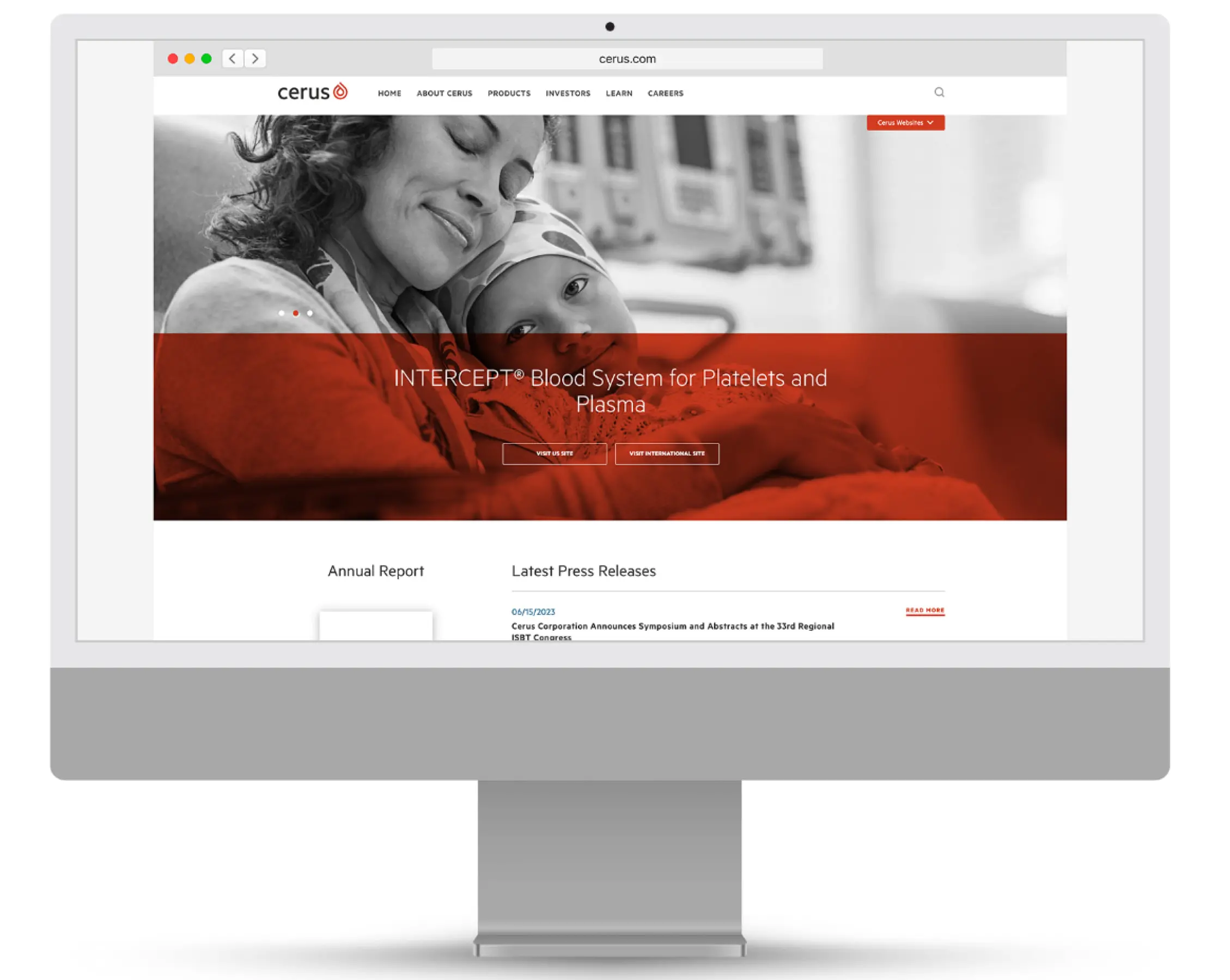 Cerus Corporate Website