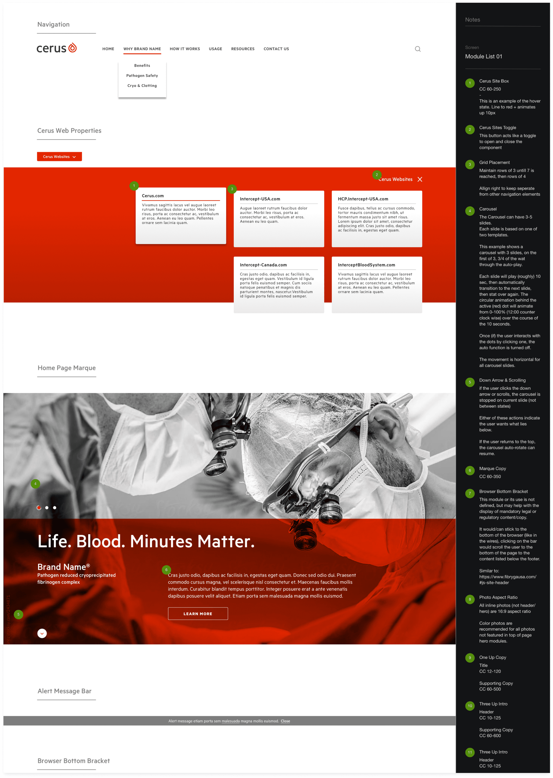 Cerus Website Design System